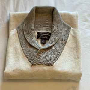 NWOT Tasso Elba Men’s Supima Cotton Knit Shawl-Collar Sweater
